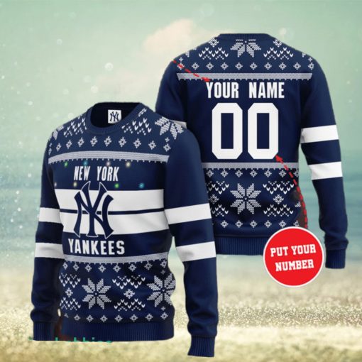 Personalized New York Yankees MLB Ugly Sweater 3D Gift For Men And Women