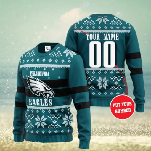 Personalized Philadelphia Eagles NFL Ugly Sweater 3D Gift For Men And Women