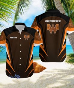 Personalized Whataburger Logo Black Hawaiian Shirt