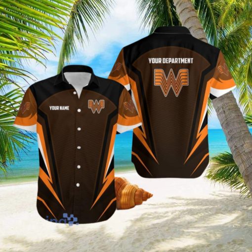 Personalized Whataburger Logo Black Hawaiian Shirt