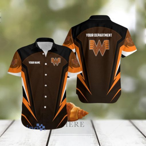 Personalized Whataburger Logo Black Hawaiian Shirt