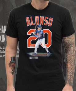 Pete Alonso New York Mets Autographed Fanatics Authentic Blue Nike shirt