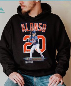 Pete Alonso New York Mets Autographed Fanatics Authentic Blue Nike shirt
