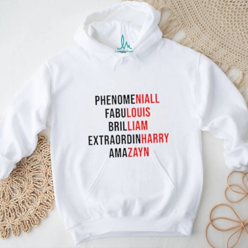 Phenomeniall fabulouis brilliam extraordinHarry amazayn one direction shirt