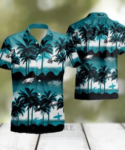 Philadelphia Eagles Coconut Island Ocean Waves Hawaiian Shirt