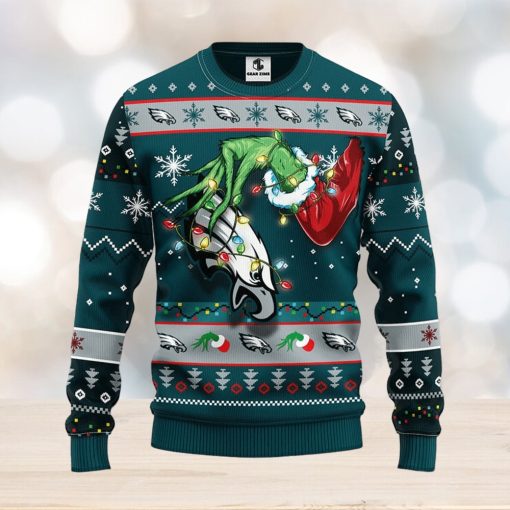 Philadelphia Eagles Grinch Christmas Ugly Sweater