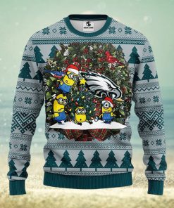 Philadelphia Eagles Minion Christmas Ugly Sweater