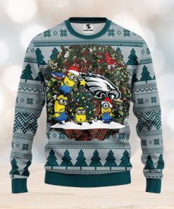 Philadelphia Eagles Minion Christmas Ugly Sweater