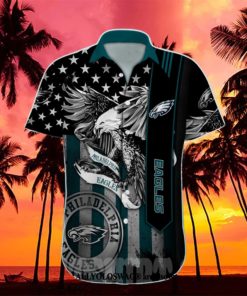 Philadelphia Eagles Hawaiian Shirt Logo Coconut Tree Philadelphia