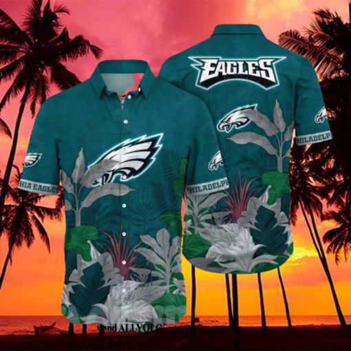 Philadelphia Eagles NFL Flower Full Printing Hawaiian Shirt