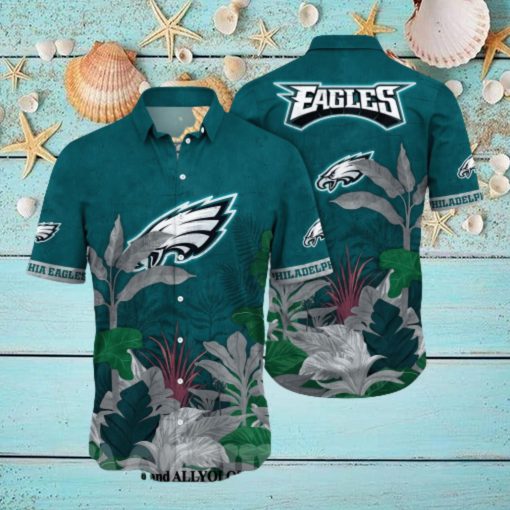 Philadelphia Eagles NFL Flower Full Printing Hawaiian Shirt