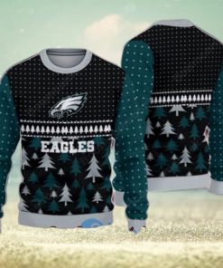 Philadelphia Eagles Pine Trees Ugly Christmas Sweater