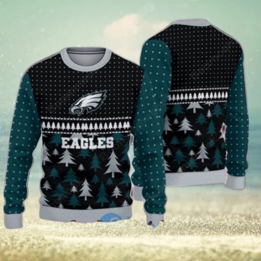 Philadelphia Eagles Pine Trees Ugly Christmas Sweater