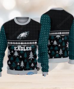 Philadelphia Eagles Pine Trees Ugly Christmas Sweater