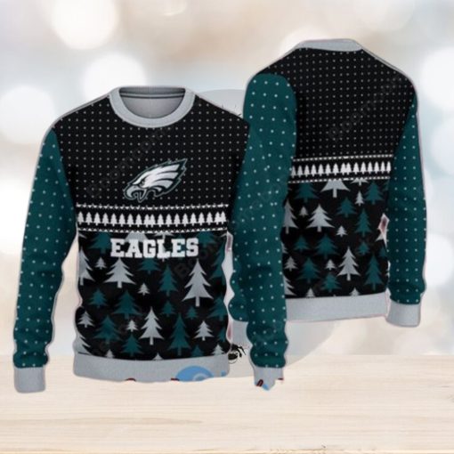 Philadelphia Eagles Pine Trees Ugly Christmas Sweater