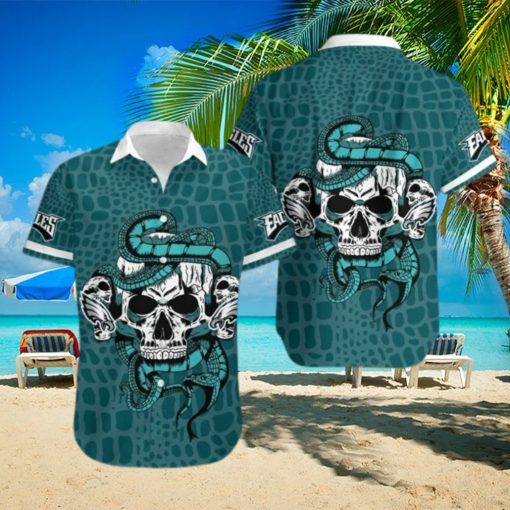 Philadelphia Eagles Snake And Skull Hawaii Shirt