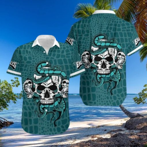 Philadelphia Eagles Snake And Skull Hawaii Shirt