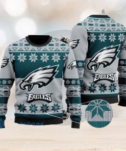 Philadelphia Eagles Snowflakes Pattern Ugly Christmas Sweater Christmas Gift