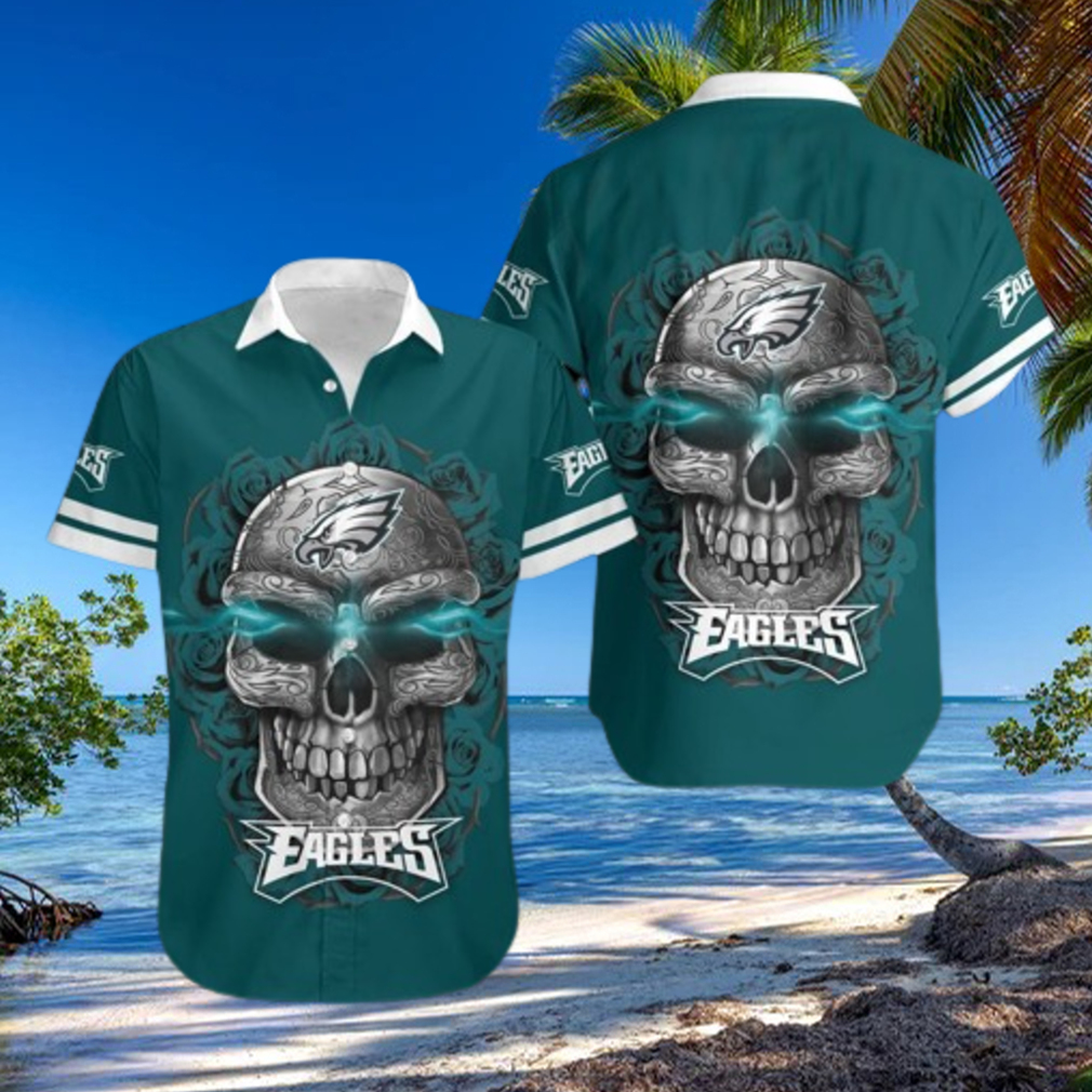 Philadelphia Eagles Tee Shirts 3D Hand Skull For Men And Women