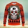 Arizona Cardinals Skull Flower Ugly Christmas Ugly Sweater