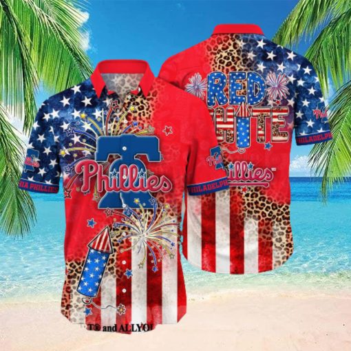 Philadelphia Phillies MLB Independence Day Unisex All Over Print Hawaiian Shirt