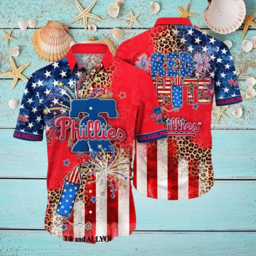 Philadelphia Phillies MLB Independence Day Unisex All Over Print Hawaiian Shirt