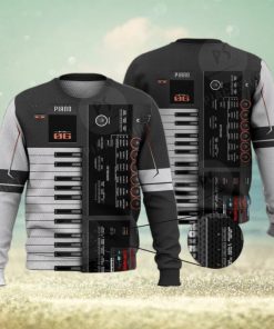 Piano Electronic Keybroad Unique Cool 3D Full Print Ugly Sweater Christmas Gift Sweater