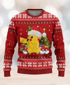 Pikachu Pokemon Anime Women Mens Ugly Christmas Sweater