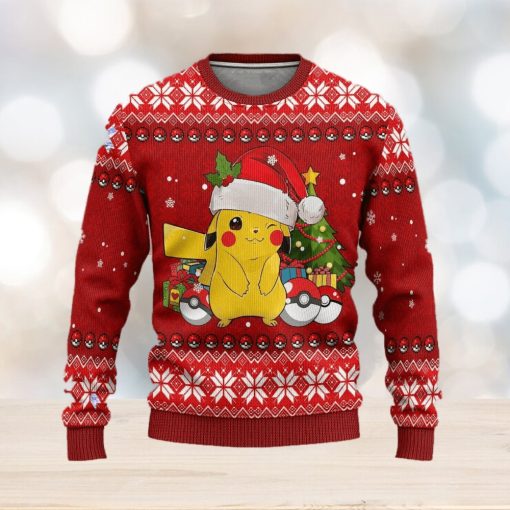 Pikachu Pokemon Anime Women Mens Ugly Christmas Sweater