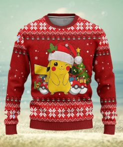 Pikachu Pokemon Anime Women Mens Ugly Christmas Sweater