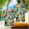 Red Angus Summer Happiness Floral Farm 3D Hawaiian Shirt