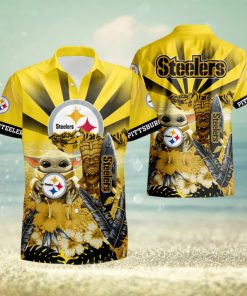 Pittsburgh Steelers Baby Yoda Hawaiian Shirt summer shirt