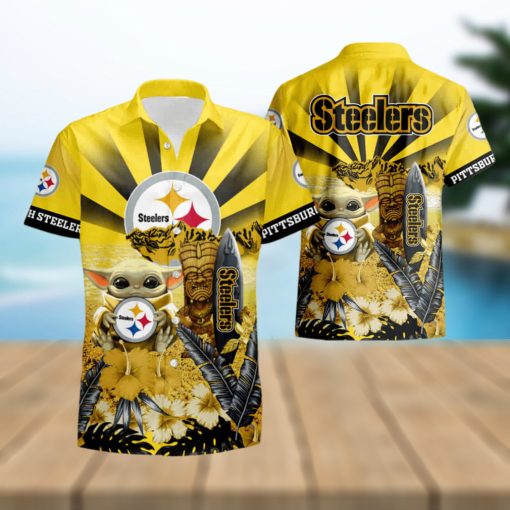 Pittsburgh Steelers Baby Yoda Hawaiian Shirt summer shirt