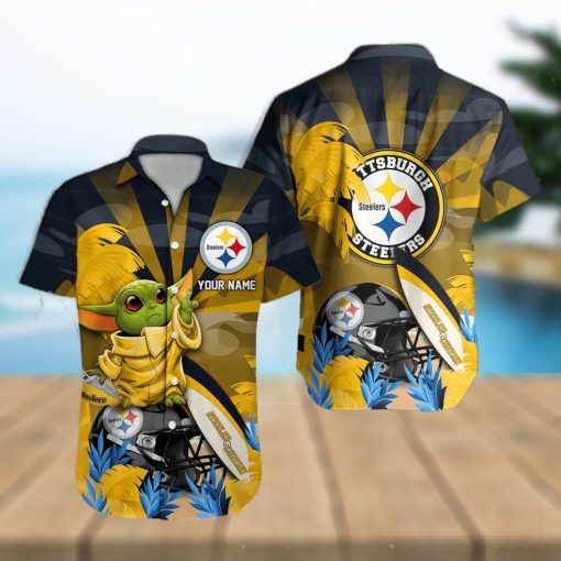 Pittsburgh Steelers Baby Yoda Hawaiian shirt