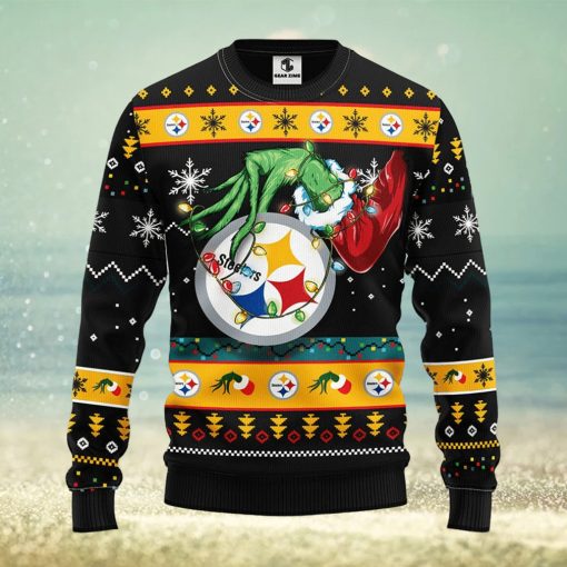 Pittsburgh Steelers Grinch Christmas Ugly Sweater