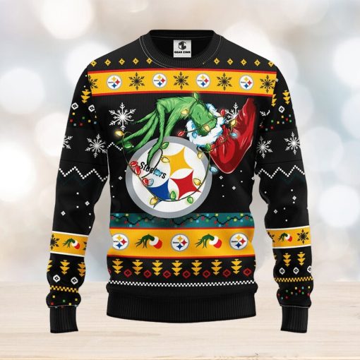 Pittsburgh Steelers Grinch Christmas Ugly Sweater