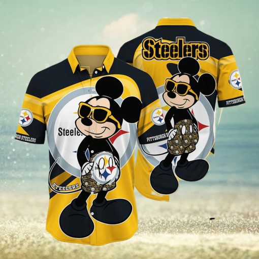 Pittsburgh Steelers Hawaiian Shirt  Mickey 3D All Over Printed For Best s Ever