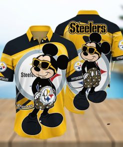 Pittsburgh Steelers Hawaiian Shirt  Mickey 3D All Over Printed For Best s Ever