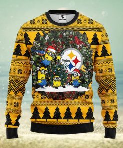 Pittsburgh Steelers Minion Christmas Ugly Sweater