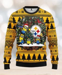 Pittsburgh Steelers Minion Christmas Ugly Sweater