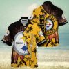 Pittsburgh Steelers Tropical Hawaiian Shirt And Shorts Summer Beach Set