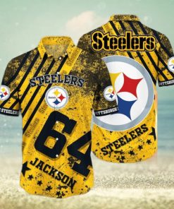 Pittsburgh Steelers Nfl Custom Hawaiian Shirt   Short  T Shirt Hawaiian Pattern Print