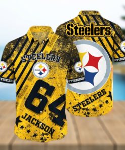 Pittsburgh Steelers Nfl Custom Hawaiian Shirt   Short  T Shirt Hawaiian Pattern Print