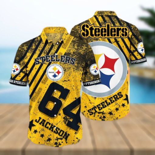 Pittsburgh Steelers Nfl Custom Hawaiian Shirt   Short  T Shirt Hawaiian Pattern Print