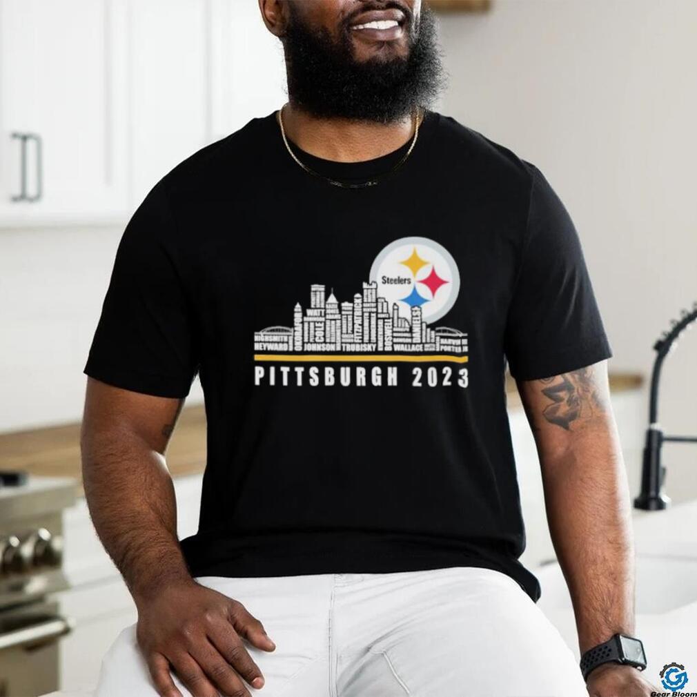 NEW FASHION 2023 Pittsburgh Steelers T-shirts lightning graphic