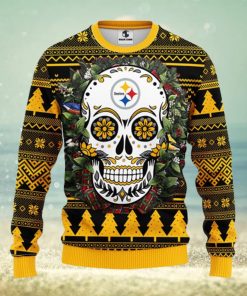 Pittsburgh Steelers Women's Light-Up V-Neck Ugly Sweater - Black