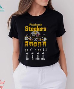 Pittsburgh Steelers Stallworth Greene Harris Bradshaw Swann Signatures 2023 Shirt