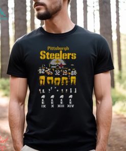 Pittsburgh Steelers Stallworth Greene Harris Bradshaw Swann Signatures 2023 Shirt