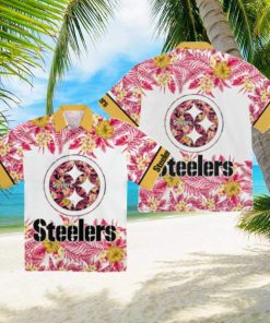 Pittsburgh Steelers Tropical Floral Hawaiian Shirt