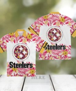 Pittsburgh Steelers Tropical Floral Hawaiian Shirt